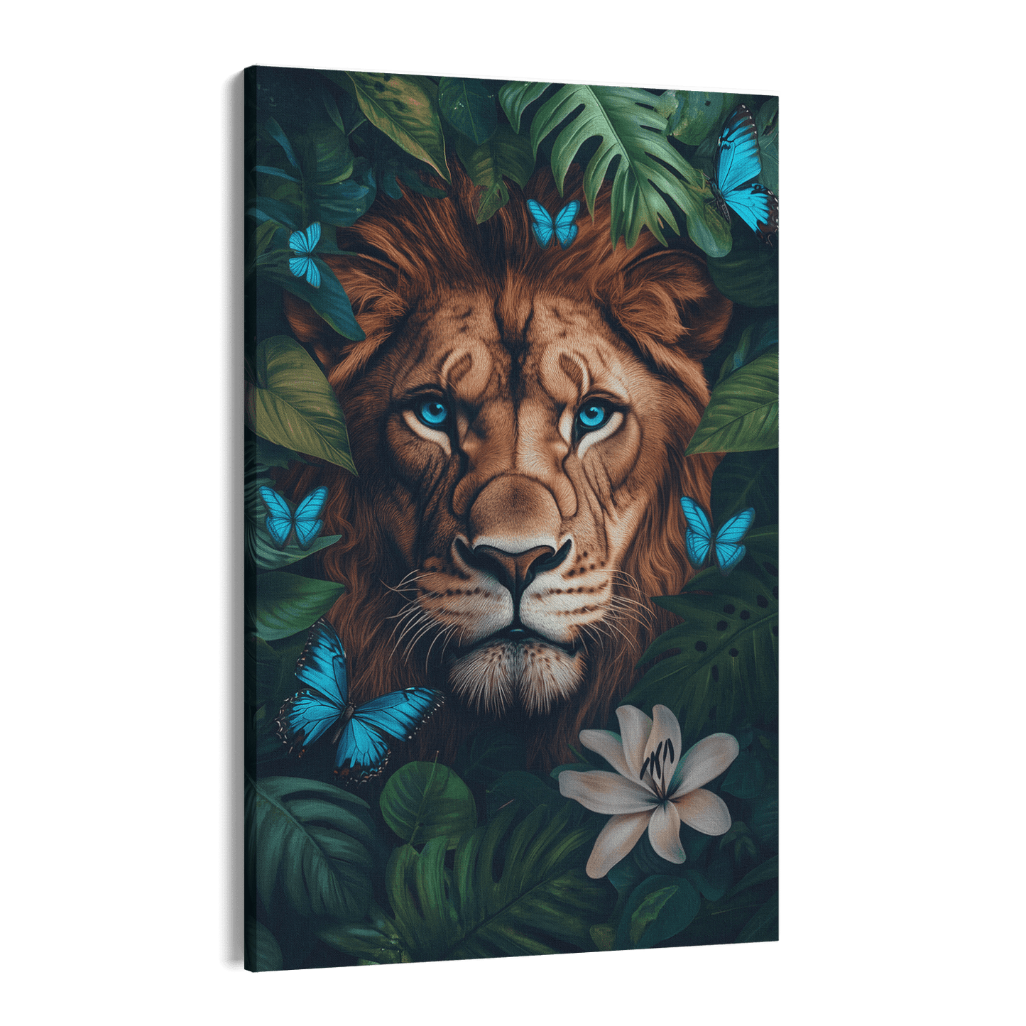 WINGS & WHISKERS - LION*Canvas*40x60*Canvas*Kunstwerk*Masculina.nl
