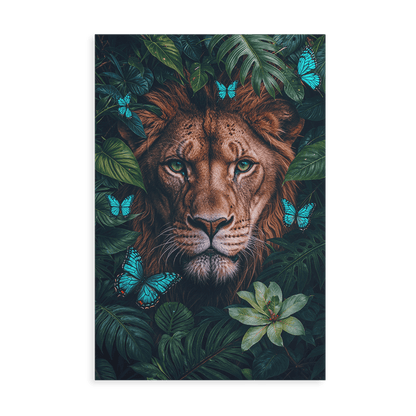 WINGS & WHISKERS - LION*Canvas*40x60 cm*Canvas*Kunstwerk*Masculina.nl