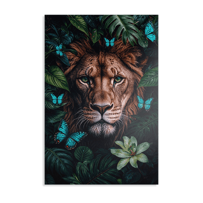 WINGS & WHISKERS - LION*Dibond*40x60 cm*Dibond*Kunstwerk*Masculina.nl