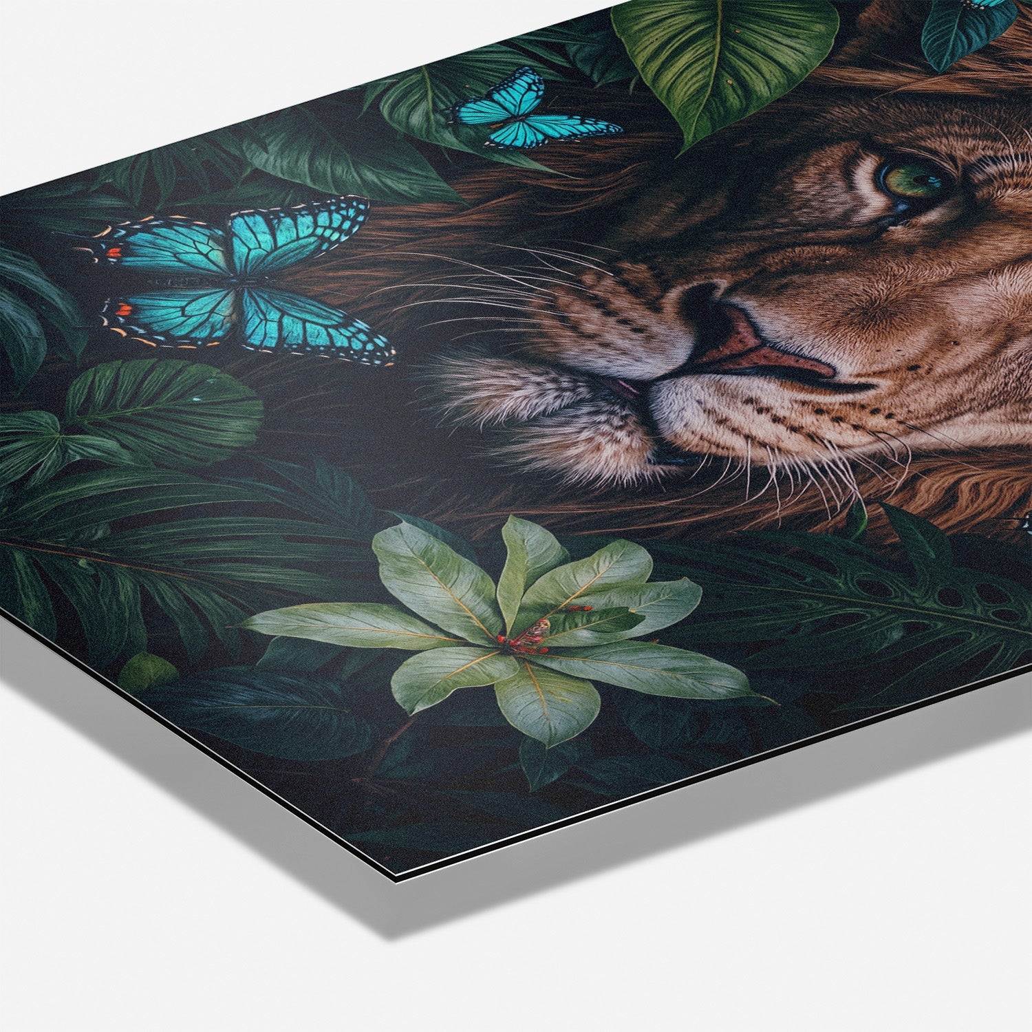 WINGS & WHISKERS - LION*Dibond*40x60 cm*Dibond*Kunstwerk*Masculina.nl