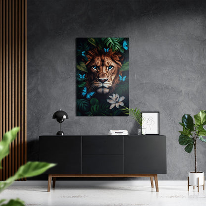 WINGS & WHISKERS - LION*Dibond*40x60*Dibond*Kunstwerk*Masculina.nl