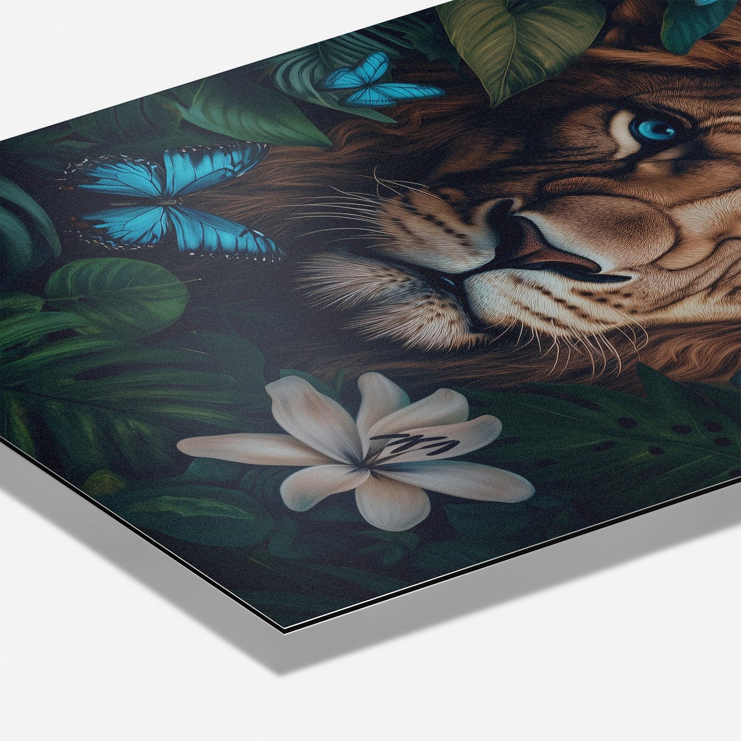 WINGS & WHISKERS - LION*Dibond*40x60*Dibond*Kunstwerk*Masculina.nl