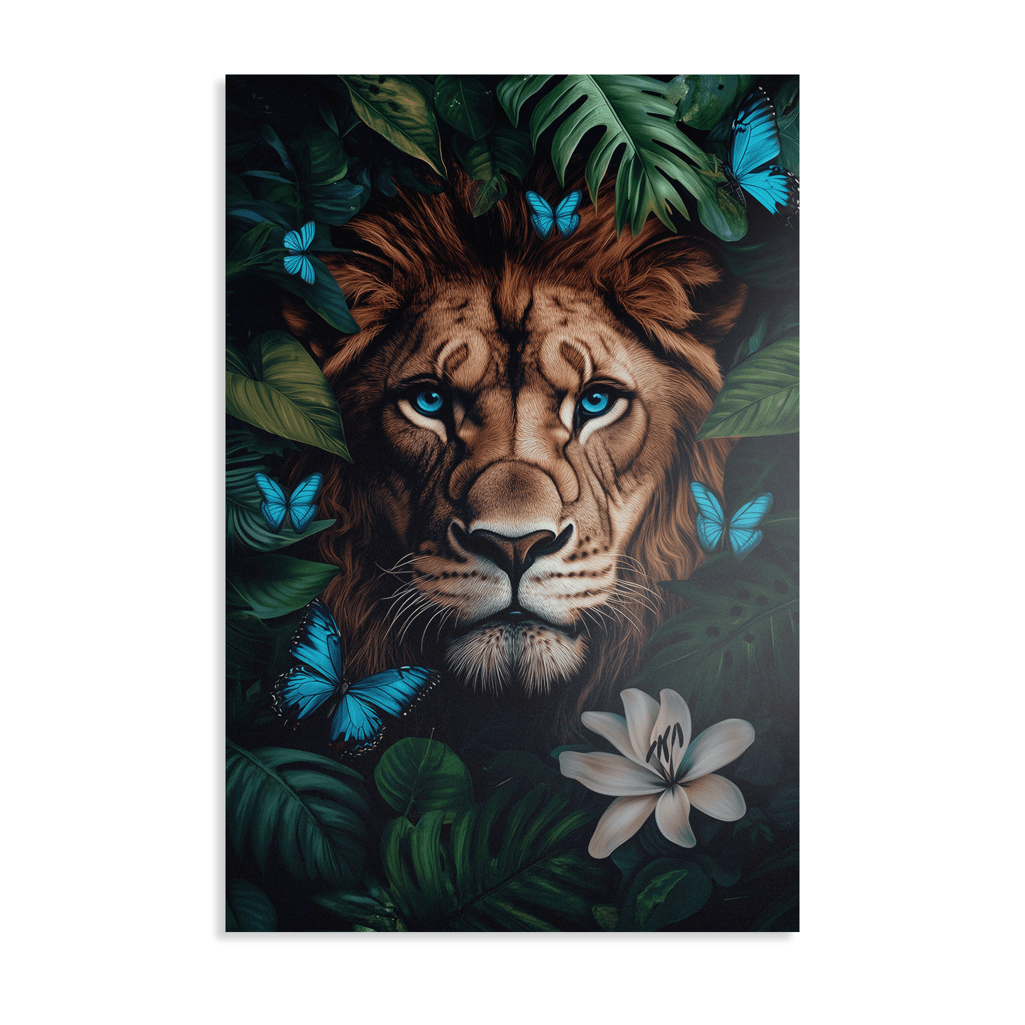 WINGS & WHISKERS - LION*Dibond*40x60*Dibond*Kunstwerk*Masculina.nl