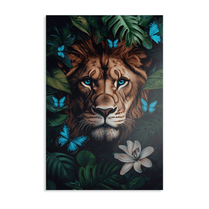 WINGS & WHISKERS - LION*Dibond*40x60*Dibond*Kunstwerk*Masculina.nl