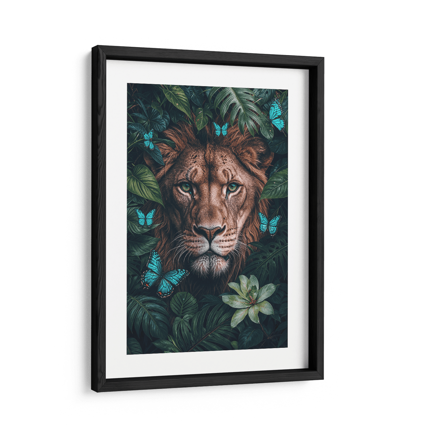 WINGS & WHISKERS - LION*Papier*40x60 cm*Papier*Kunstwerk*Masculina.nl