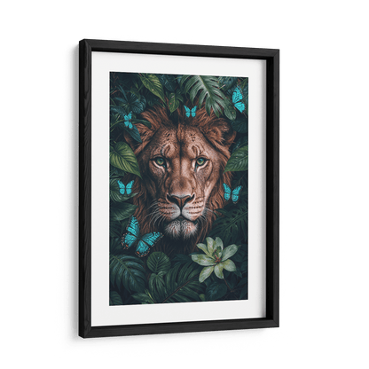 WINGS & WHISKERS - LION*Papier*40x60 cm*Papier*Kunstwerk*Masculina.nl