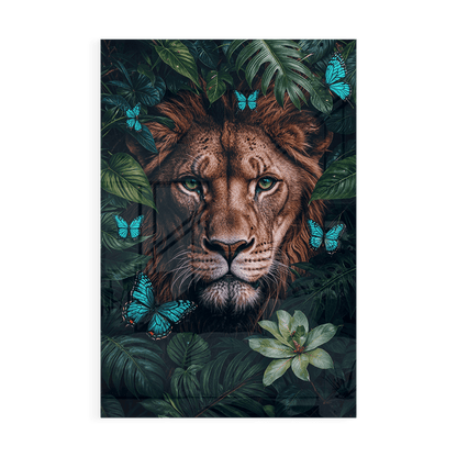 WINGS & WHISKERS - LION*Plexiglas*40x60 cm*Plexiglas*Kunstwerk*Masculina.nl