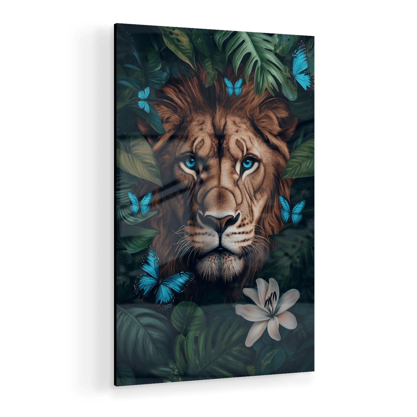 WINGS & WHISKERS - LION*Plexiglas*40x60 cm*Plexiglas*Kunstwerk*Masculina.nl