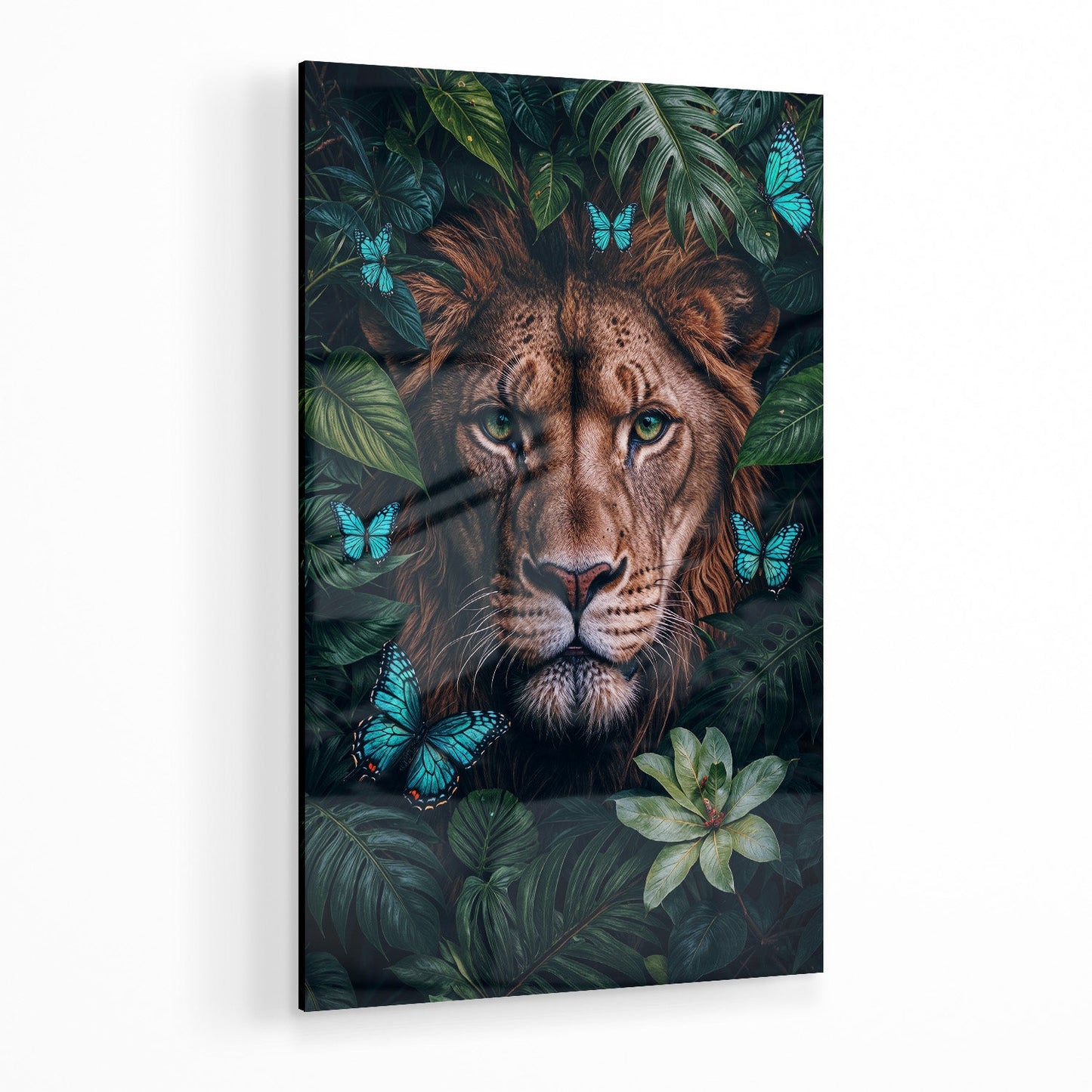 WINGS & WHISKERS - LION*Plexiglas*40x60 cm*Plexiglas*Kunstwerk*Masculina.nl