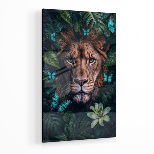 WINGS & WHISKERS - LION*Plexiglas*40x60 cm*Plexiglas*Kunstwerk*Masculina.nl
