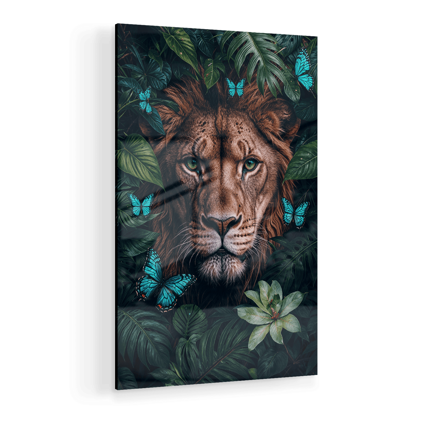 WINGS & WHISKERS - LION*Plexiglas*40x60 cm*Plexiglas*Kunstwerk*Masculina.nl