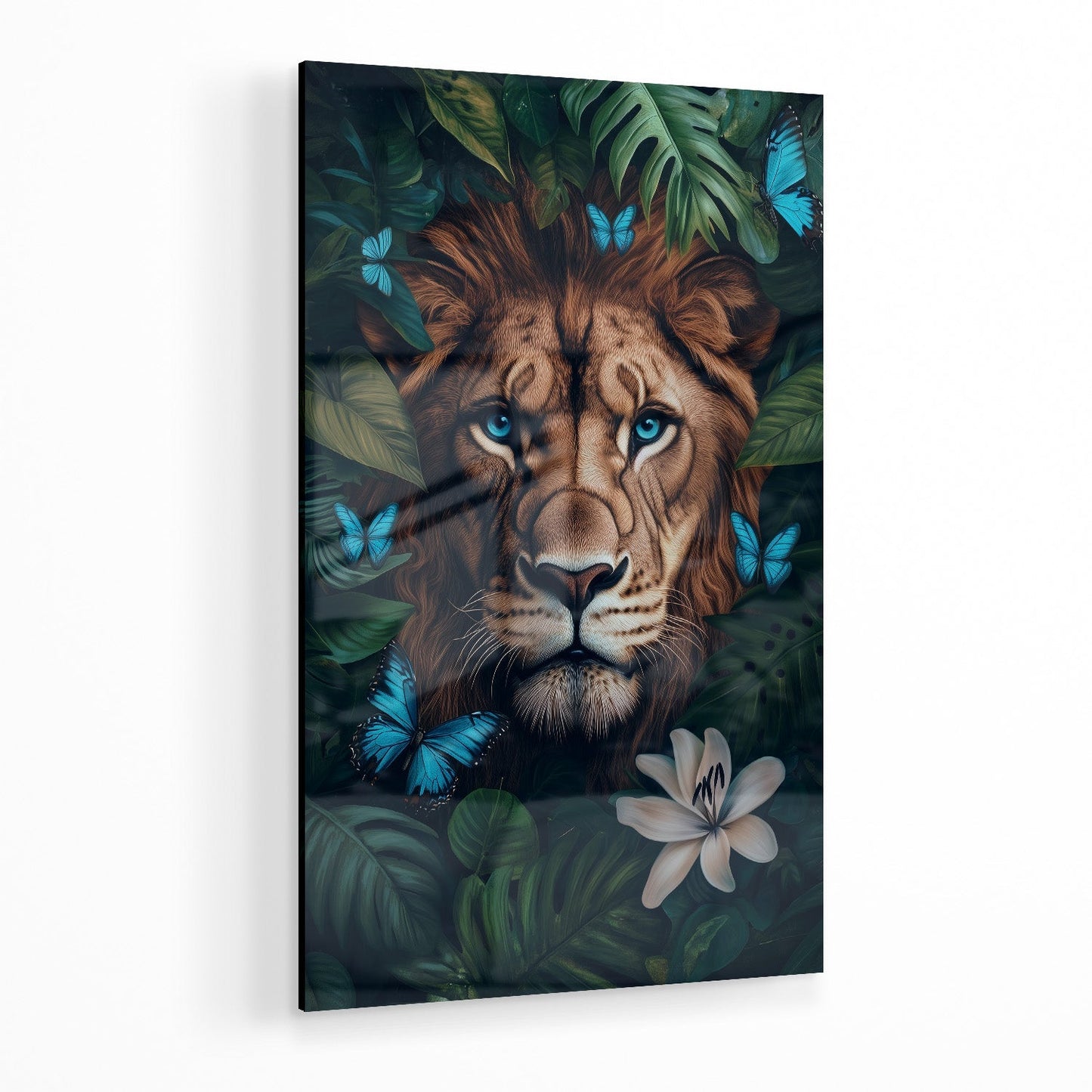WINGS & WHISKERS - LION*Plexiglas*40x60 cm*Plexiglas*Kunstwerk*Masculina.nl