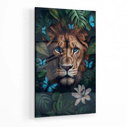 WINGS & WHISKERS - LION*Plexiglas*40x60 cm*Plexiglas*Kunstwerk*Masculina.nl