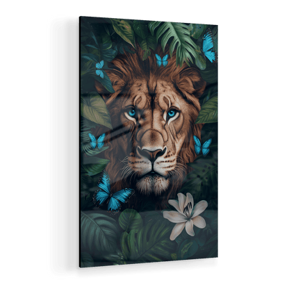 WINGS & WHISKERS - LION*Plexiglas*40x60*Plexiglas*Kunstwerk*Masculina.nl